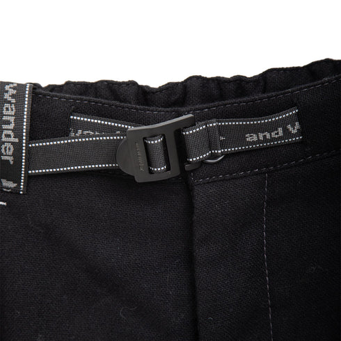 And Wander Rewool Tweed Wide Pants Black Degli Uberti
